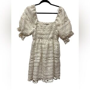 Endless Rose White Lace Detail Dress size S